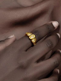Cascade Crystal Statement Ring