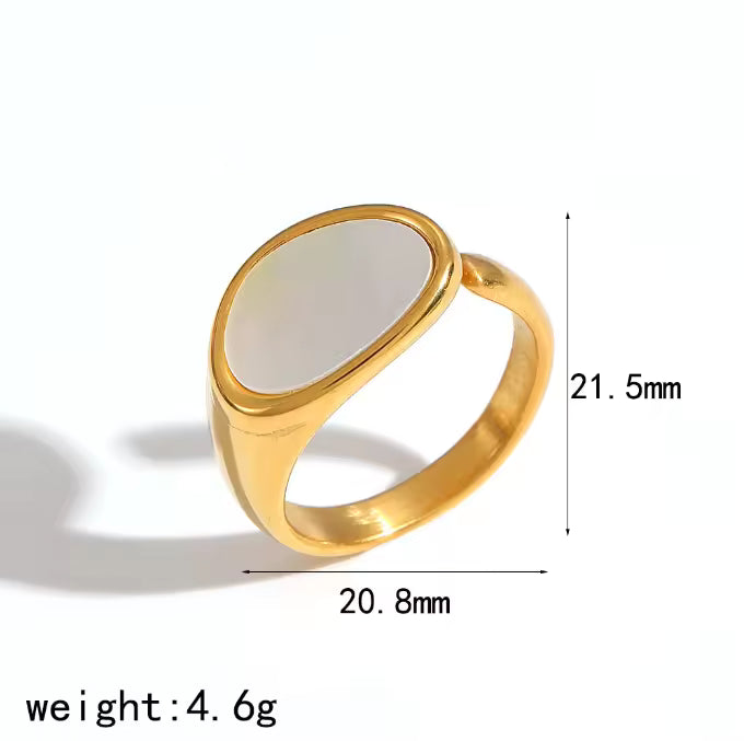 Mother of Pearl Open Ring