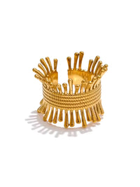 Sunburst Textured Ring