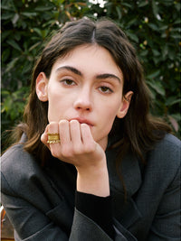 Sunburst Textured Ring