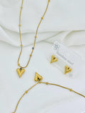 HEART SET WITH DOTED CHAIN