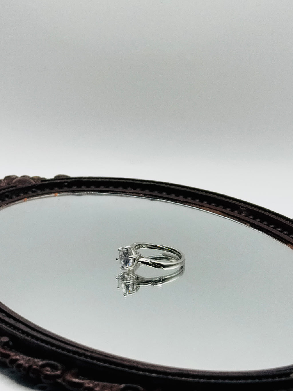 White Rose Ember Ring