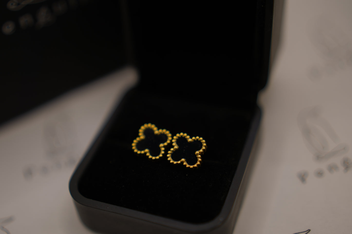 Rose Halo Earings