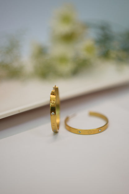 Amber Dust Earings