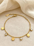 Crystal Leaf Bracelet