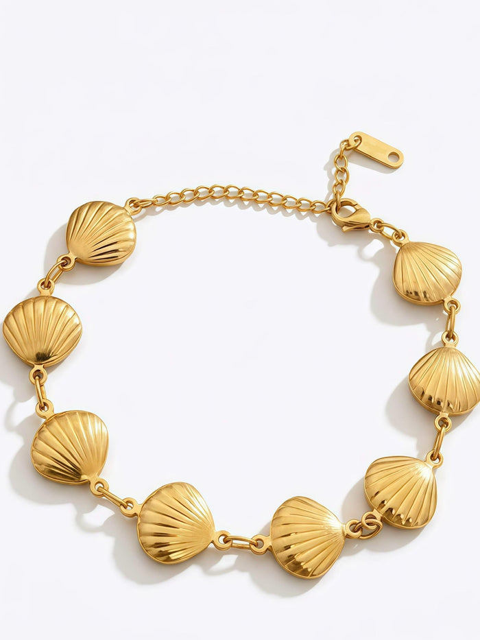 Gold Seashell Chain Anklet