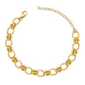 Chunky Oval Link Chain Bracelet Gold