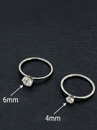 Solitaire Crystal Ring
