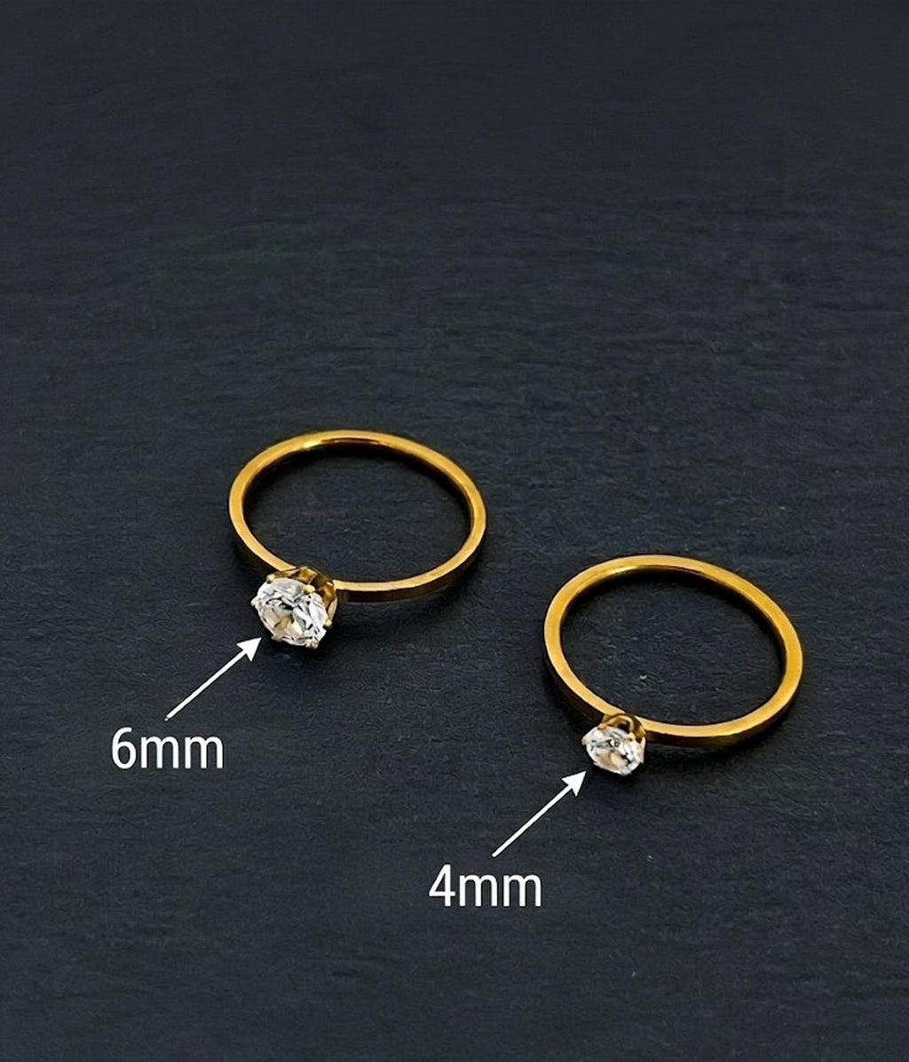 Solitaire Ring Gold