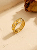 Star Studded Gold Band Ring