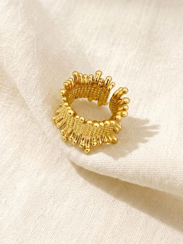 Sunburst Textured Ring