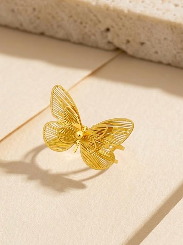 Gold Butterfly Ring