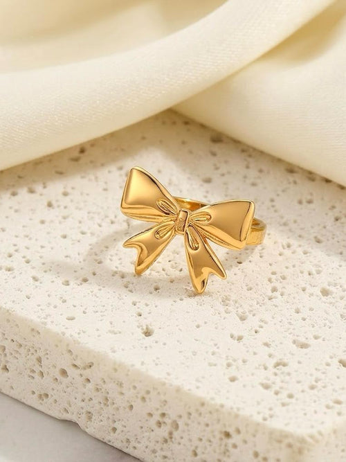 Gold Bow Ring