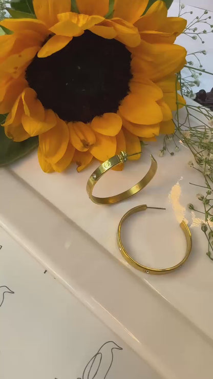 Amber Dust Earings
