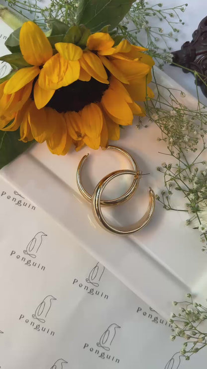Glam Hoops Earings